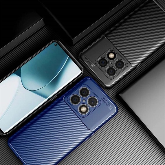CaseUp OnePlus 10 Pro Kılıf Fiber Design Siyah 5